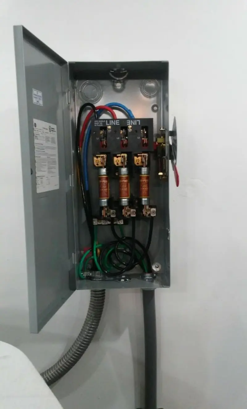 Three-phase disconnect switch installed for Electrical Wiring & Rewiring in South Gate