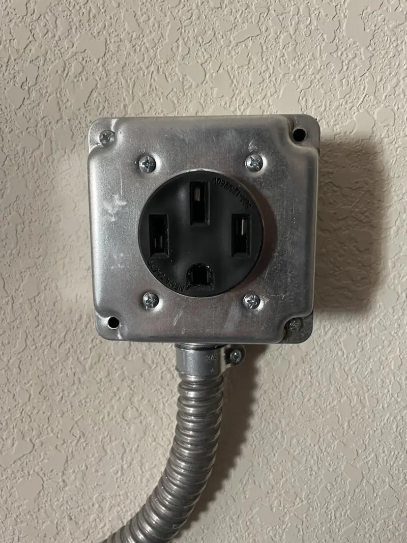NEMA 14-50 outlet installed for Electrical Panel Upgrade in South Gate