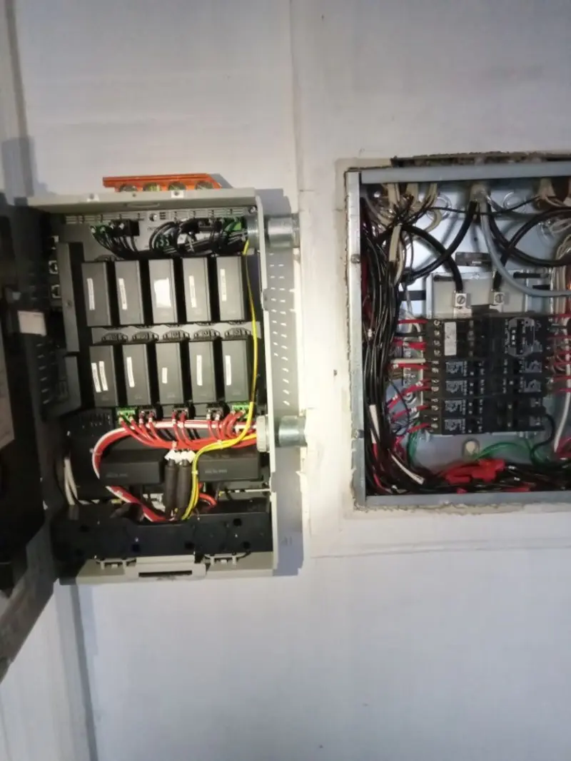 Electrical panel upgrade completed for Security Camera Wiring in South Gate